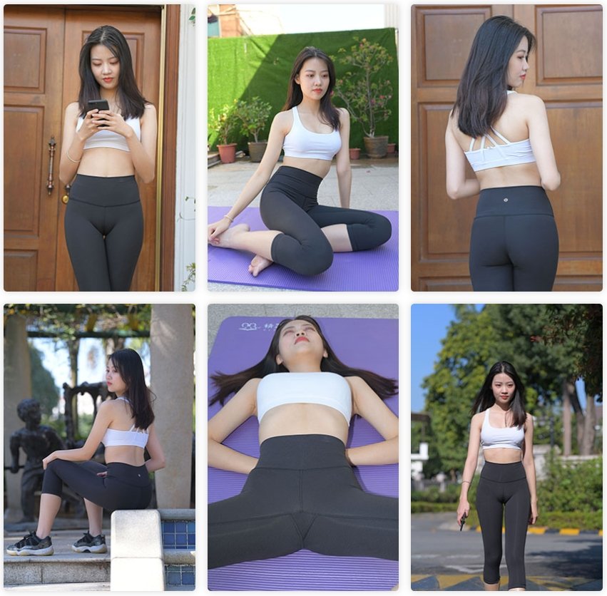 （视频）吊带紧身瑜伽裤高挑美女[6.53G/MP4]019