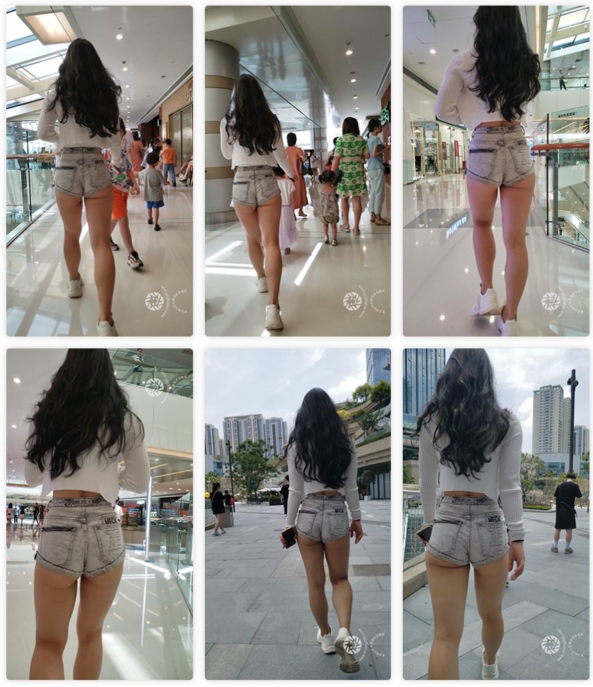 （视频）紧身牛仔热裤翘臀妹子[1.4G/MP4]044