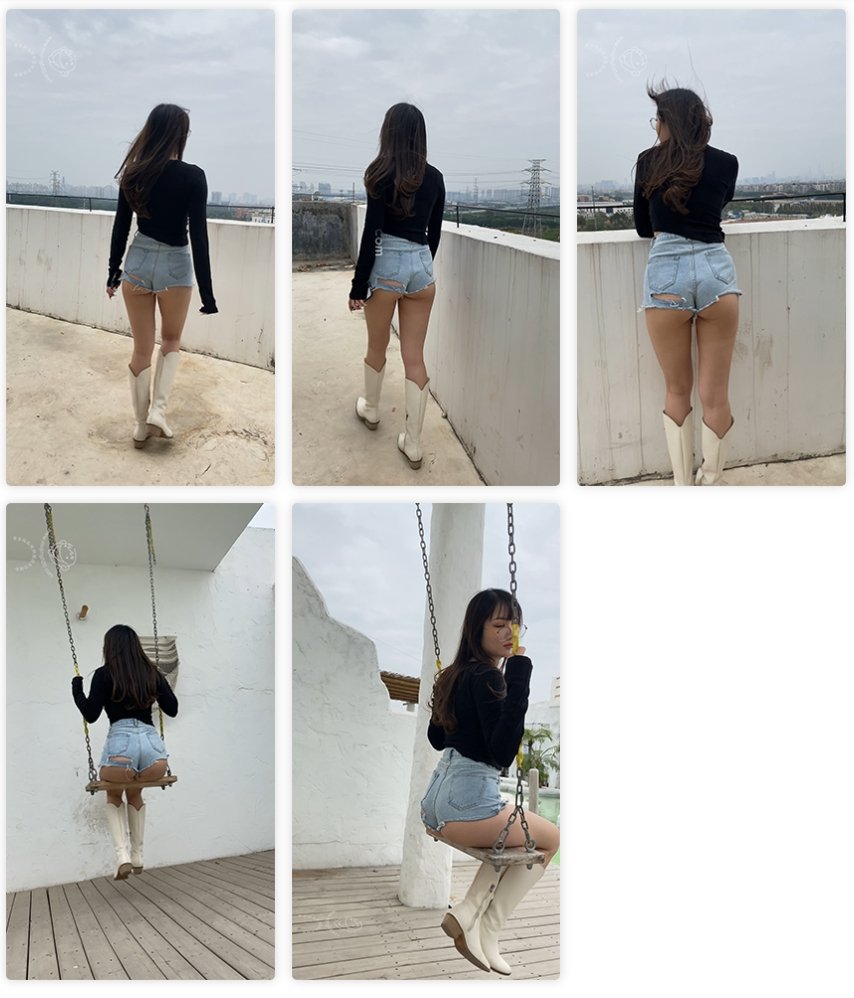 （视频）牛仔热裤月牙美女[8.1G/MP4]069