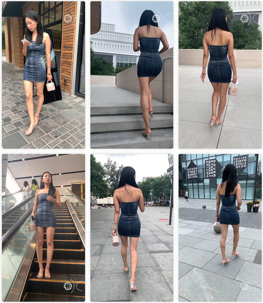 （视频）紧身牛仔包臀裙少妇，圆润翘臀好诱人[1.5G/MP4]051