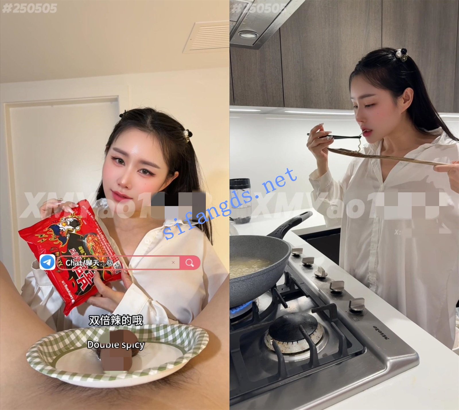 【汐梦瑶6.9最新】火鸡面拌鸡巴，一镜到底的双倍辣火鸡面